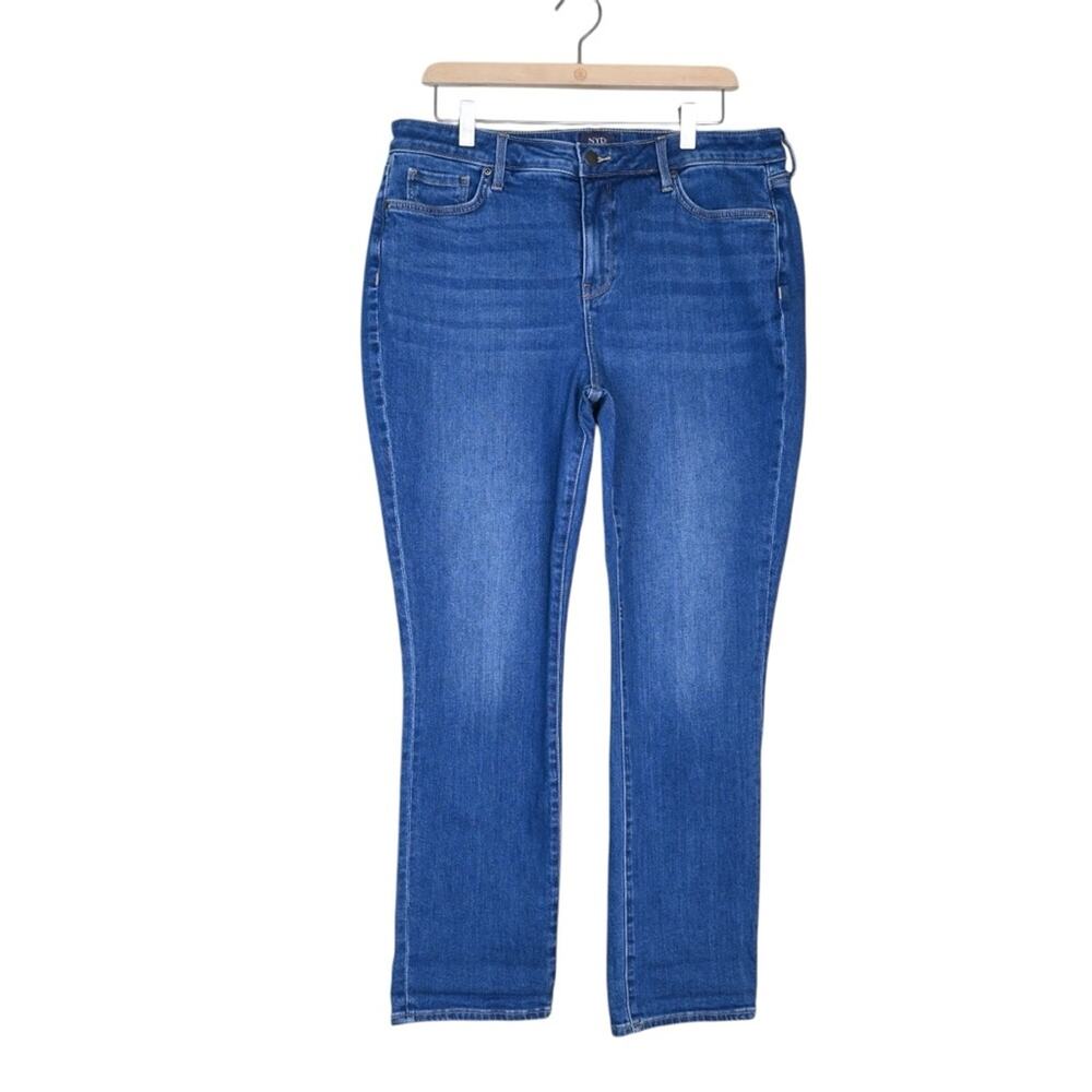 NYDJ Womens 14 Sheri Slim Ankle Jeans Dark Wash NEW
